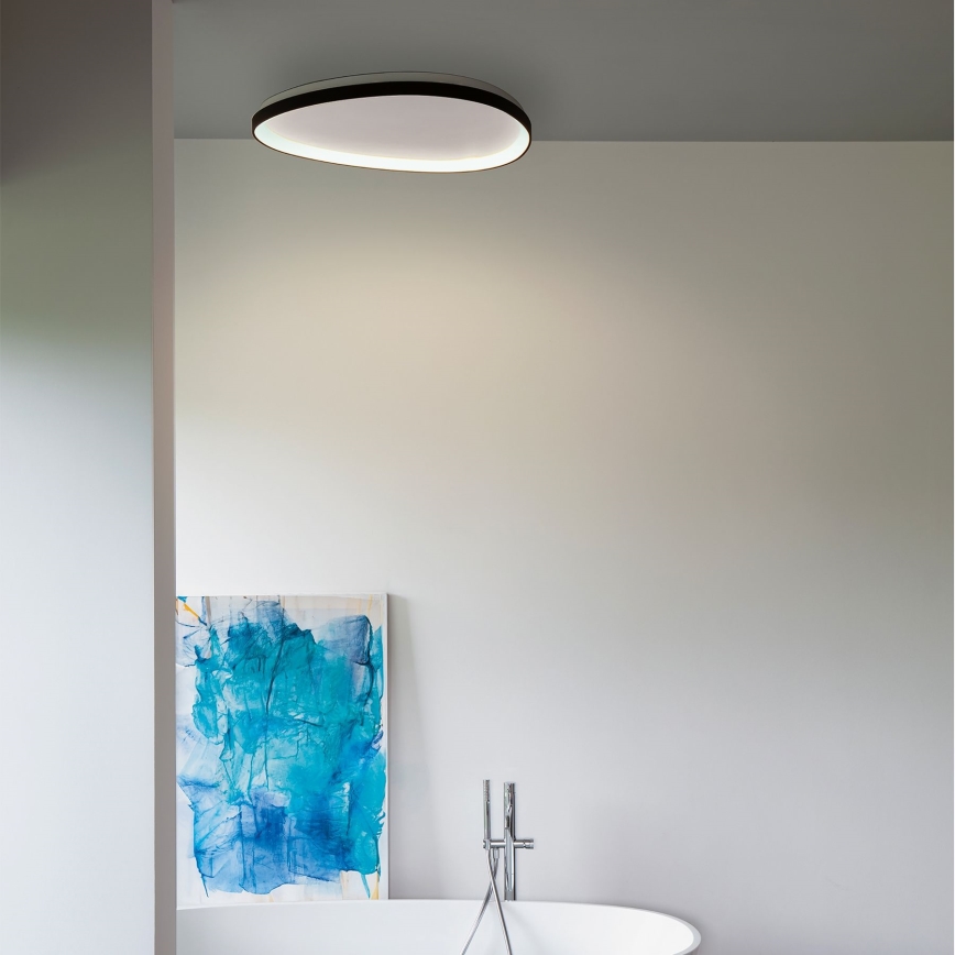 Ideal Lux - LED Zatemnitvena stropna svetilka GEMINI LED/42W/230V pr. 81 cm CRI 90 črna