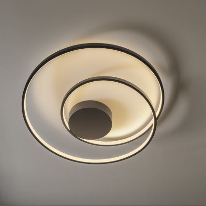 Ideal Lux - LED Zatemnitvena stropna svetilka OZ LED/48W/230V pr. 60 cm CRI 90 črna