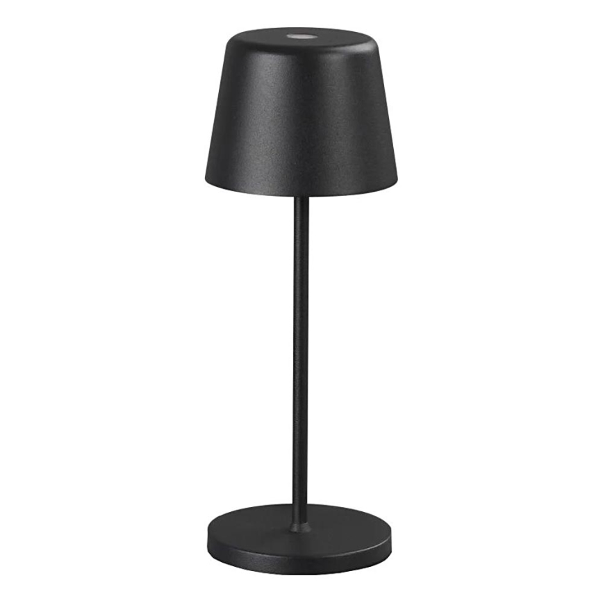 Ideal Lux - LED Zatemnitvena zunanja namizna svetilka na dotik CUTE LED/2,5W/3,7V USB 2200-2700K IP65 črna
