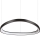 Ideal Lux - LED Zatemnitveni lestenec na vrvici GEMINI LED/48W/230V pr. 61 cm črna