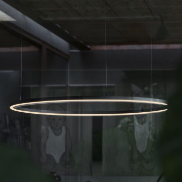 Ideal Lux - LED Zatemnitveni lestenec na vrvici ORACLE SLIM LED/39W/230V 3000K pr. 70 cm črna