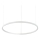 Ideal Lux - LED Zatemnitveni lestenec na vrvici ORACLE SLIM LED/40W/230V 4000K pr. 70 cm CRI 90 bela