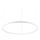 Ideal Lux - LED Zatemnitveni lestenec na vrvici ORACLE SLIM LED/42W/230V 4000K pr. 90 cm CRI 90 bela