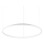 Ideal Lux - LED Zatemnitveni lestenec na vrvici ORACLE SLIM LED/43W/230V 3000K pr. 90 cm bela