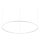 Ideal Lux - LED Zatemnitveni lestenec na vrvici ORACLE SLIM LED/76W/230V 3000K pr. 150 cm bela