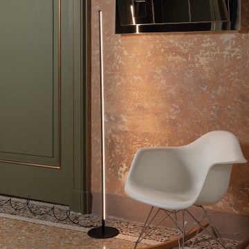 Ideal Lux - LED zatemnjevalna stoječa svetilka YOKO LED/16W/230V CRI 90 črna