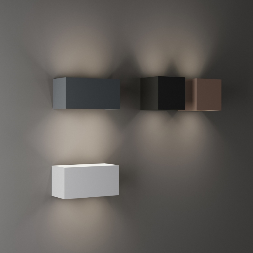 Ideal Lux - LED zunanja stenska svetilka ATOM LED/12W/230V CRI 90 IP54 rjava