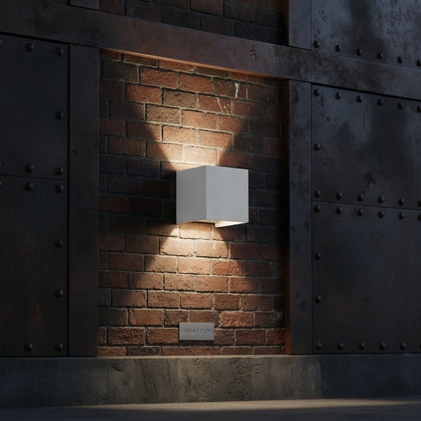 Ideal Lux - LED Zunanja stenska svetilka ATOM LED/12W/230V CRI 90 IP54 bela