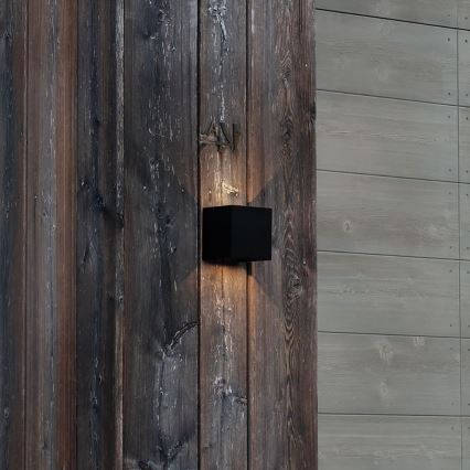 Ideal Lux - LED Zunanja stenska svetilka ATOM LED/12W/230V CRI 90 IP54 črna