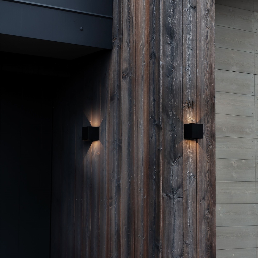 Ideal Lux - LED Zunanja stenska svetilka ATOM LED/12W/230V CRI 90 IP54 črna