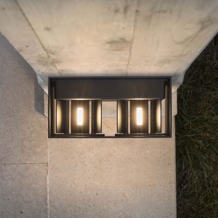 Ideal Lux - LED Zunanja stenska svetilka ATOM LED/25W/230V CRI 90 IP54 antracit