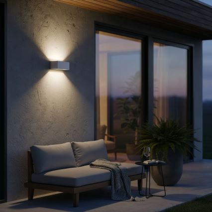 Ideal Lux - LED Zunanja stenska svetilka ATOM LED/25W/230V CRI 90 IP54 bela