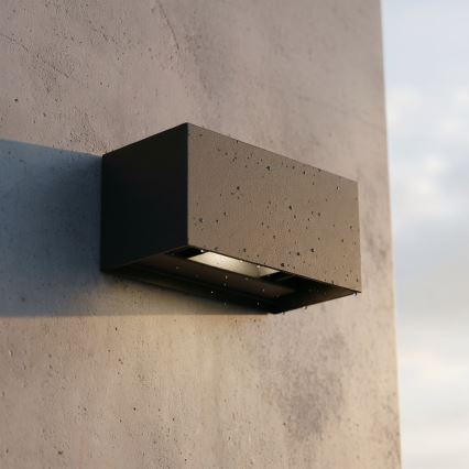 Ideal Lux - LED Zunanja stenska svetilka ATOM LED/25W/230V CRI 90 IP54 črna