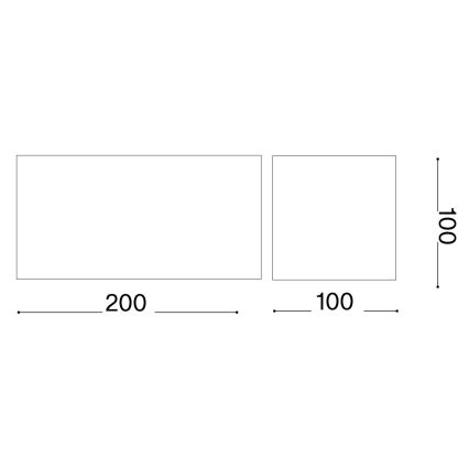 Ideal Lux - LED Zunanja stenska svetilka ATOM LED/25W/230V CRI 90 IP54 črna