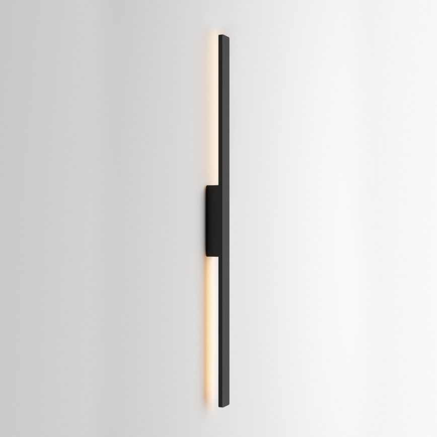 Ideal Lux - LED zunanja stenska svetilka LINEA, 23 W, 230 V, CRI 90, 144 cm, IP54, črna