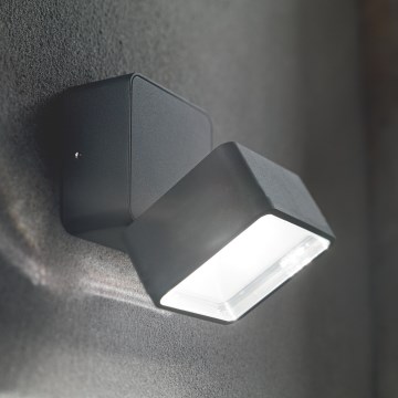 Ideal Lux - LED zunanja stenska svetilka OMEGA LED/7W/230V CRI 90 IP54 antracit