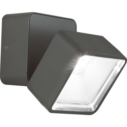 Ideal Lux - LED zunanja stenska svetilka OMEGA LED/7W/230V CRI 90 IP54 antracit