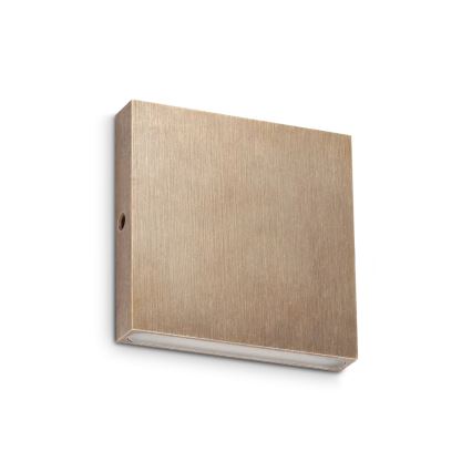 Ideal Lux - LED zunanja stenska svetilka POST-IT LED/3W/12V CRI 90 v medeninasti barvi