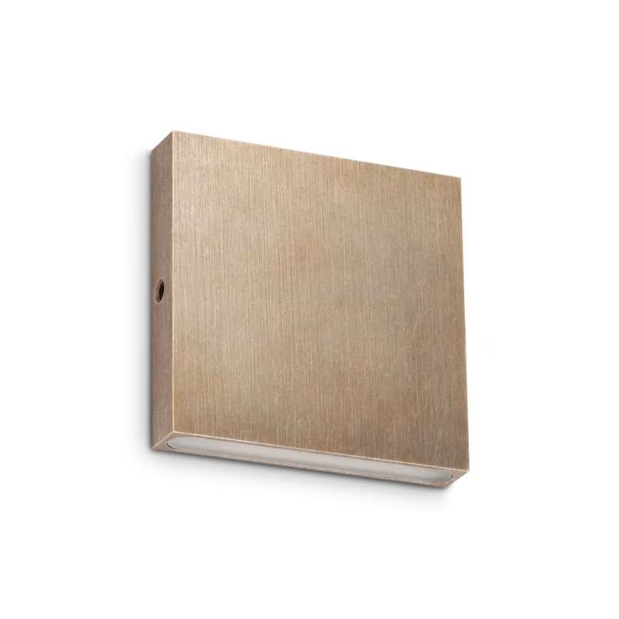 Ideal Lux - LED zunanja stenska svetilka POST-IT LED/3W/12V CRI 90 v medeninasti barvi