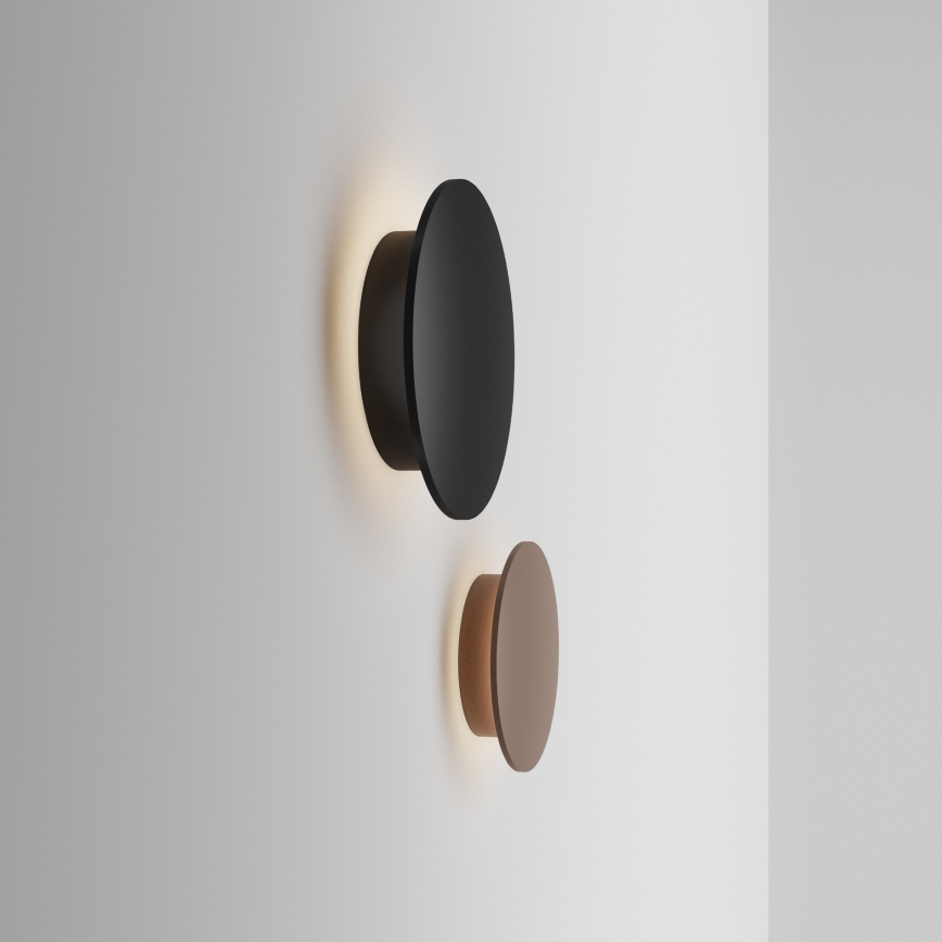 Ideal Lux - LED zunanje stensko svetilo PUNTO LED/12W/230V CRI 90 premer 24 cm IP54 črna