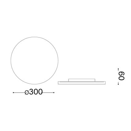 Ideal Lux - LED zunanja stenska svetilka PUNTO LED/16W/230V CRI 90 premer 30 cm IP54 rjava