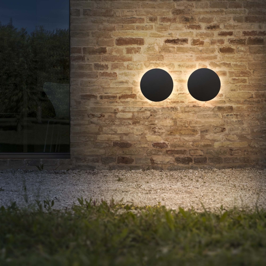 Ideal Lux - LED zunanja stenska svetilka PUNTO LED/9W/230V CRI 90 Ø 18 cm IP54 črna