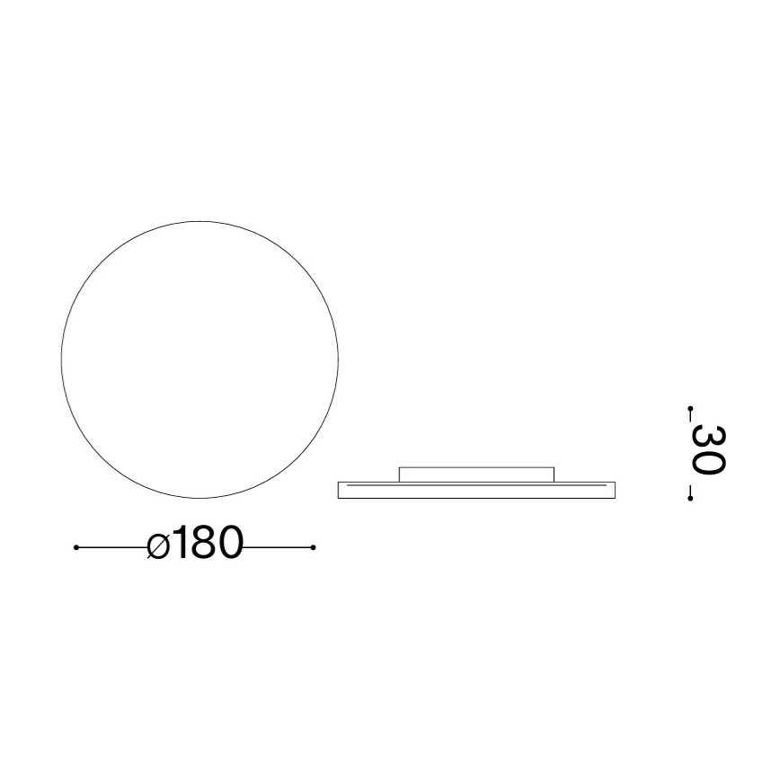 Ideal Lux - LED zunanja stenska svetilka PUNTO LED/9W/230V CRI 90 Ø 18 cm IP54 antracit
