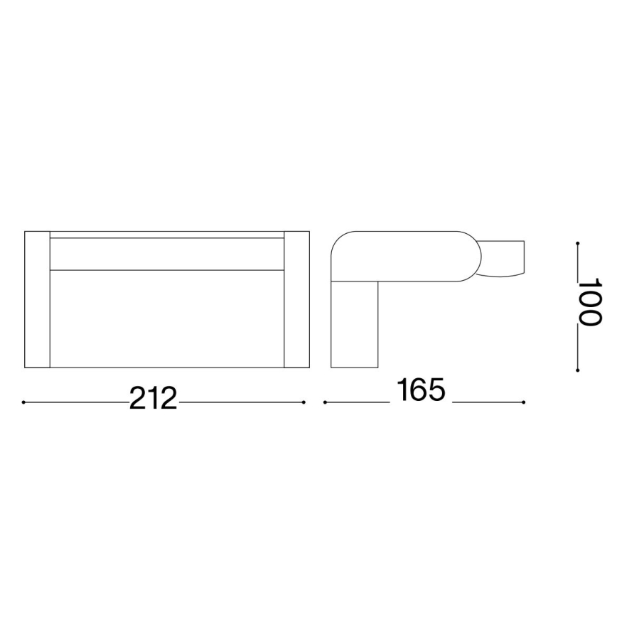Ideal Lux - LED Zunanja stenska svetilka s senzorjem SWIPE LED/21W/230V CRI 90 IP54 bela