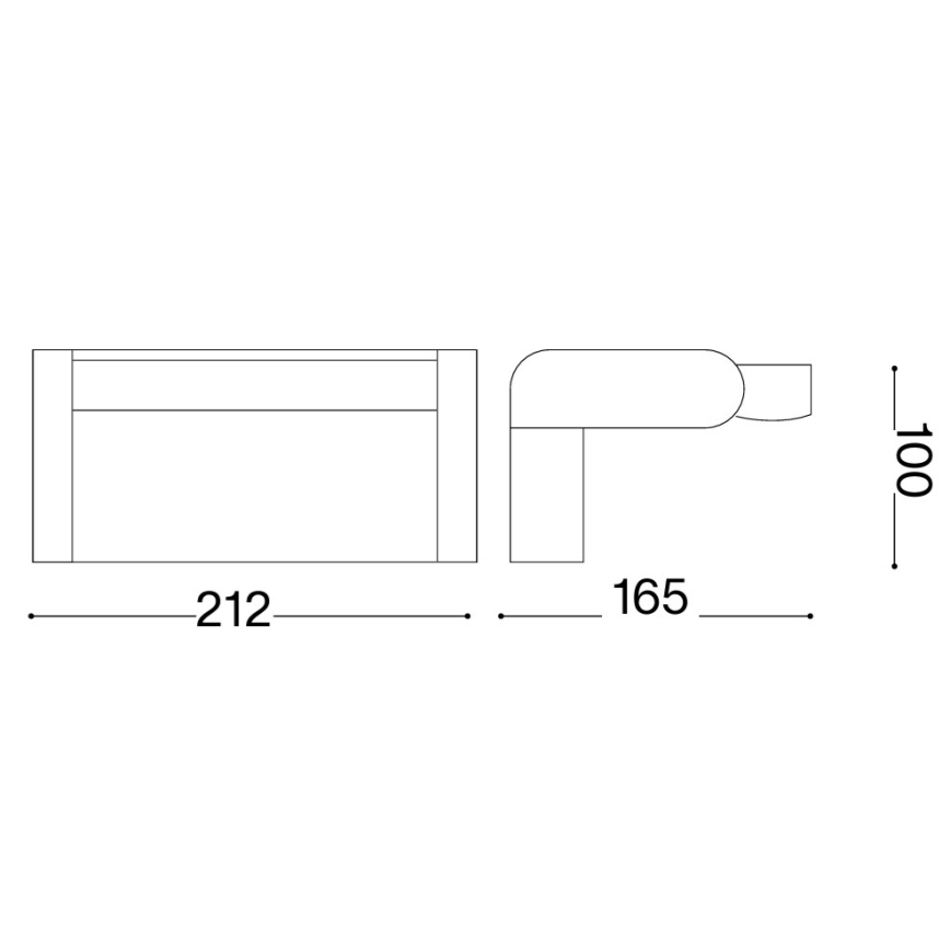 Ideal Lux - LED zunanja stenska svetilka s senzorjem SWIPE LED/21W/230V CRI 90 IP54 siva