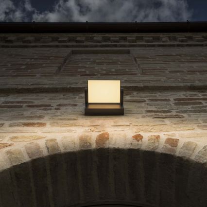 Ideal Lux - LED Zunanja stenska svetilka SWIPE LED/21W/230V CRI 90 IP54 rjava