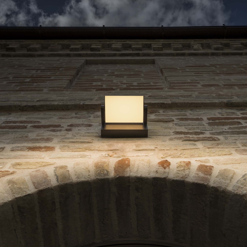 Ideal Lux - LED Zunanja stenska svetilka SWIPE LED/21W/230V CRI 90 IP54 rjava