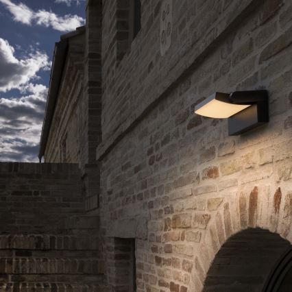 Ideal Lux - LED Zunanja stenska svetilka SWIPE LED/21W/230V CRI 90 IP54 antracit