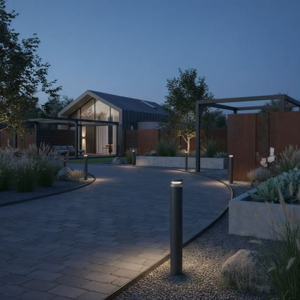 Ideal Lux - LED Zunanja svetilka BOEING LED/14W/230V 100 cm CRI 90 IP65 črna