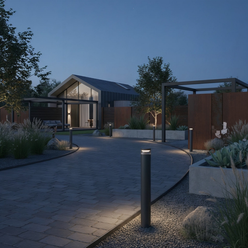 Ideal Lux - LED Zunanja svetilka BOEING LED/14W/230V 100 cm CRI 90 IP65 črna