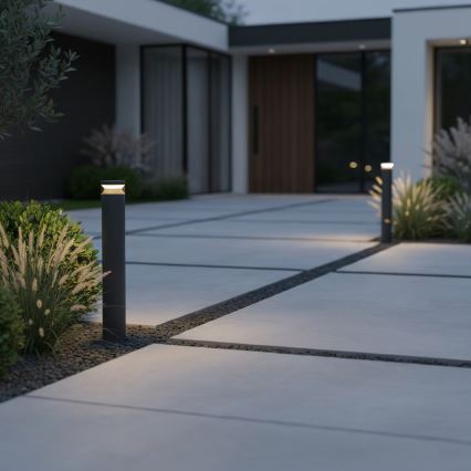 Ideal Lux - LED Zunanja svetilka BOEING LED/14W/230V 100 cm CRI 90 IP65 črna