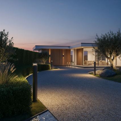 Ideal Lux - LED Zunanja svetilka BOEING LED/14W/230V 100 cm CRI 90 IP65 črna