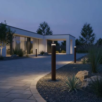 Ideal Lux - LED Zunanja svetilka BOEING LED/14W/230V 100 cm CRI 90 IP65 rjava