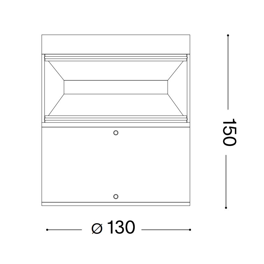 Ideal Lux - LED Zunanja svetilka BOEING LED/14W/230V 15 cm CRI 90 IP65 črna