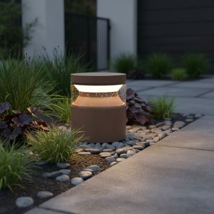 Ideal Lux - LED Zunanja svetilka BOEING LED/14W/230V 15 cm CRI 90 IP65 rjava