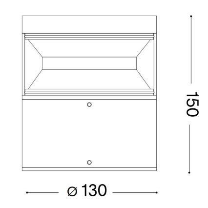 Ideal Lux - LED Zunanja svetilka BOEING LED/14W/230V 15 cm CRI 90 IP65 rjava