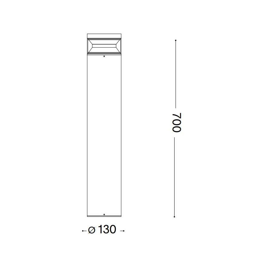 Ideal Lux - LED Zunanja svetilka BOEING LED/14W/230V pr. 70 cm CRI 90 IP65 črna