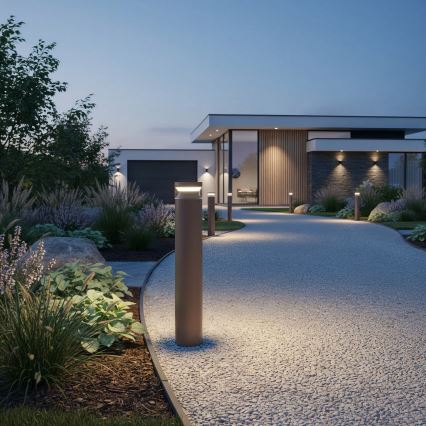 Ideal Lux - LED Zunanja svetilka BOEING LED/14W/230V pr. 70 cm CRI 90 IP65 rjava