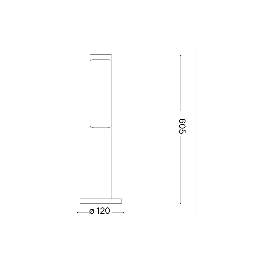 Ideal Lux - zunanja LED svetilka ETERE LED/9,5W/230V 4000K 60 cm CRI 90 IP44 rjava