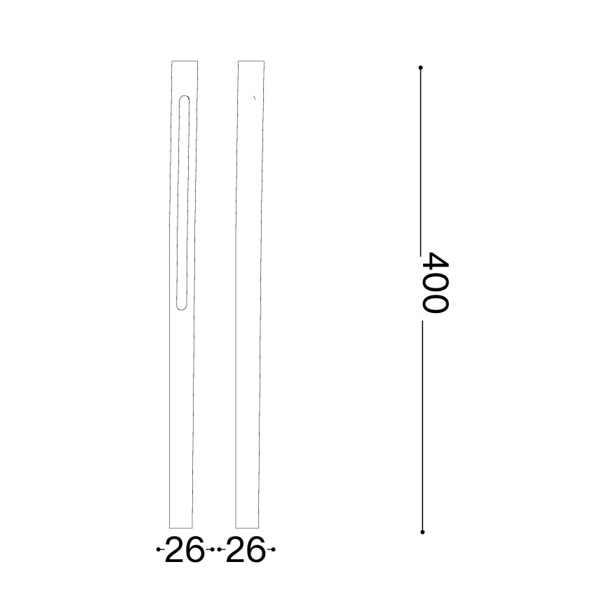 Ideal Lux - LED zunanja svetilka JEDI LED/7W/230V 40 cm CRI 90 IP65 antracit