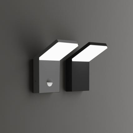 Ideal Lux - zunanja LED svetilka s senzorjem STYLE LED/9W/230V 4000K CRI 90 IP54 antracit