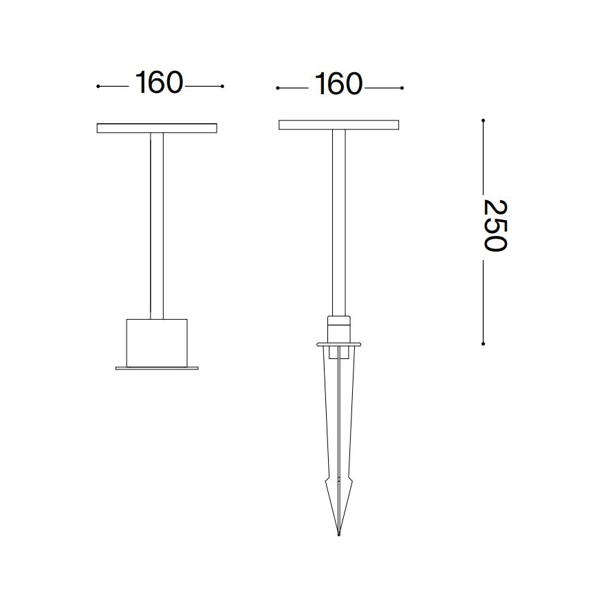 Ideal Lux - LED Zunanja svetilka TOFFEE LED/11W/230V CRI 90 IP65 antracit