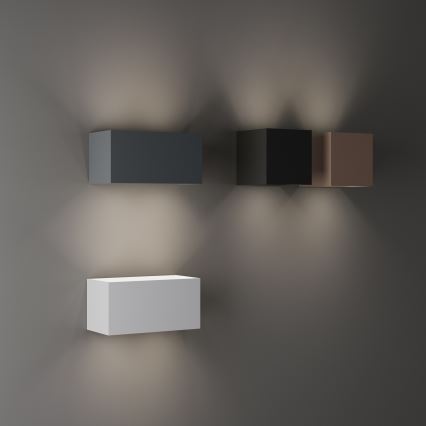 Ideal Lux - LED zunanje stensko svetilo ATOM LED/25W/230V CRI 90 IP54 rjavo