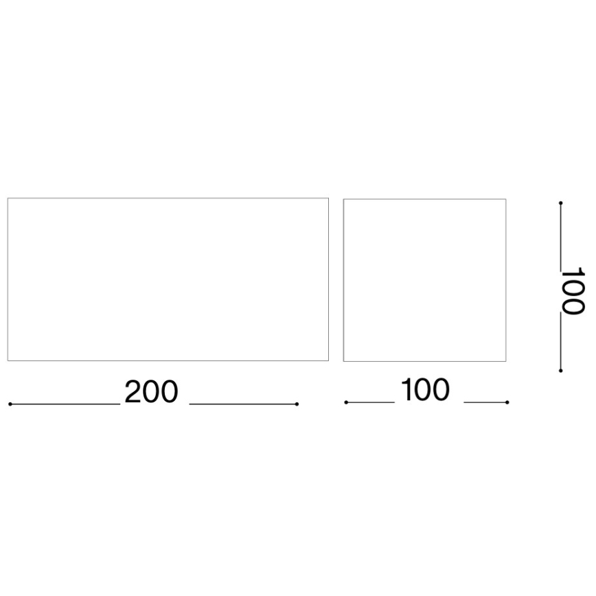 Ideal Lux - LED zunanje stensko svetilo ATOM LED/25W/230V CRI 90 IP54 rjavo