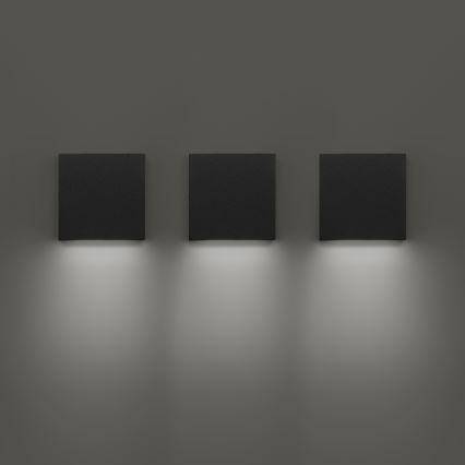 Ideal Lux - LED zunanje stensko svetilo POST-IT LED/3W/12V CRI 90 črna