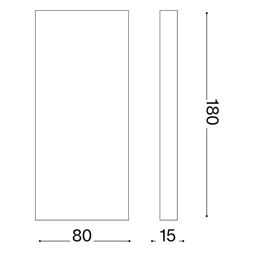 Ideal Lux - LED zunanje stensko svetilo POST-IT LED/6W/12V CRI 90 medenina